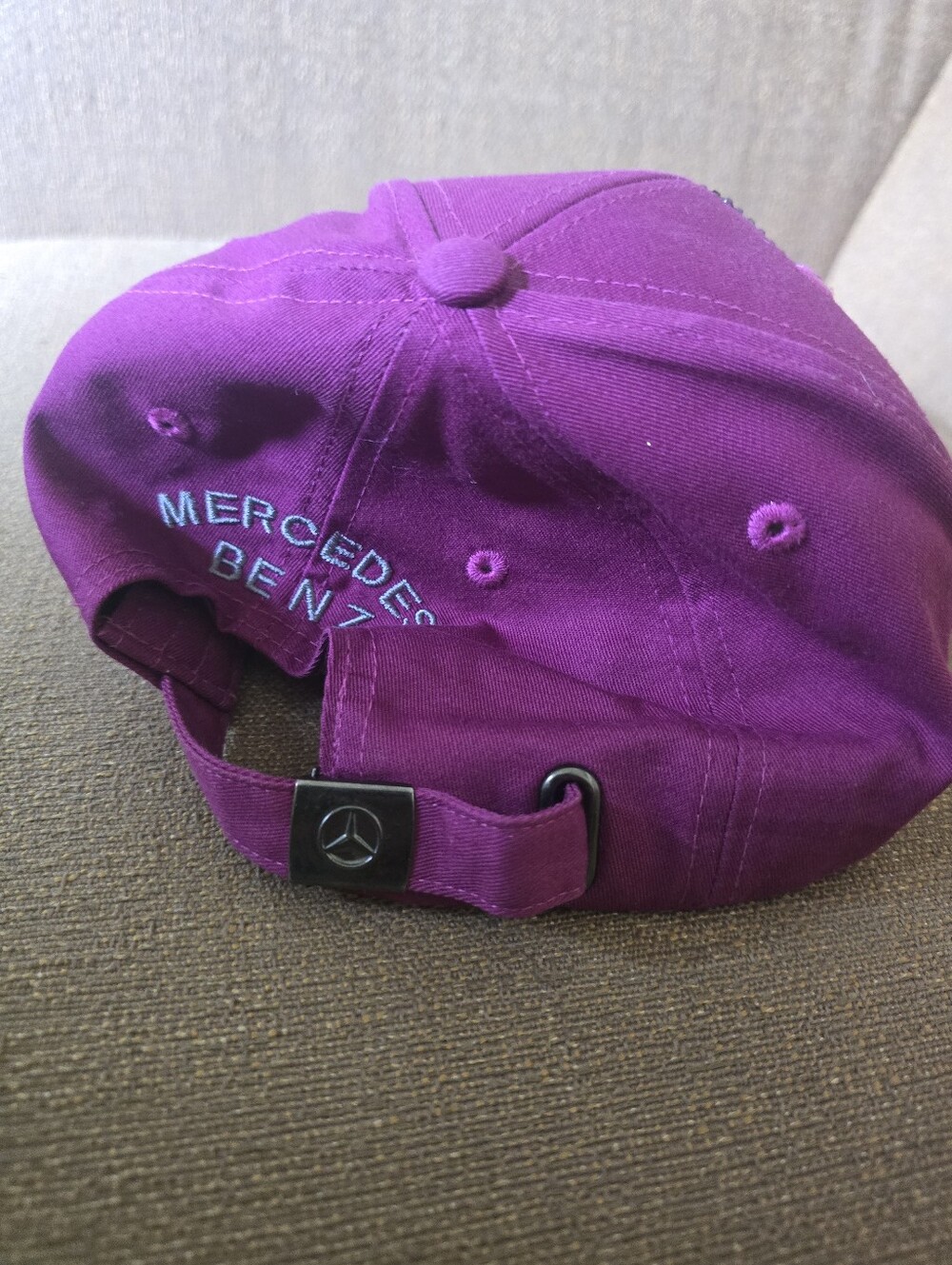 Mercedes-Benz Women's Purple Crystal Logo Baseball Cap - Picture 5 of 5